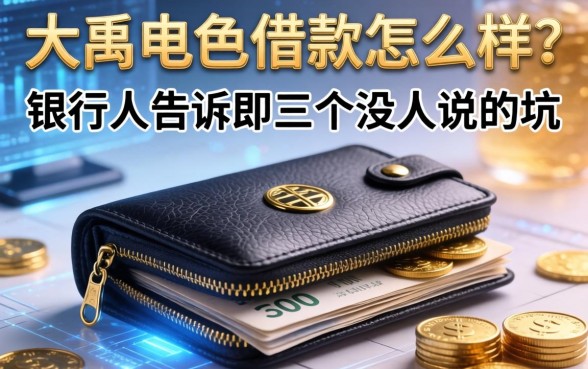 大禹钱包借款怎么样？银行人告诉你三个没人说的坑