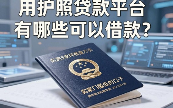 用护照贷款平台有哪些可以借款？实测5家门槛低的口子