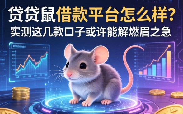贷贷鼠借款平台怎么样?实测这几款口子或许能解燃眉之急