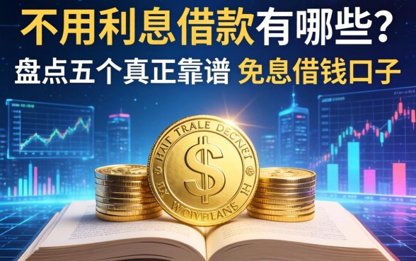 不用利息的借款有哪些？盘点五个真正靠谱的免息借钱口子