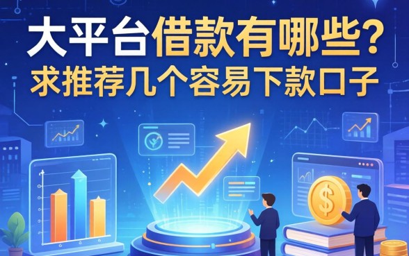 大平台借款有哪些？求推荐几个容易下款的口子