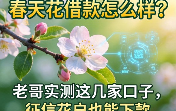 春天花借款怎么样？老哥实测这几家口子，征信花户也能下款