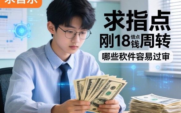 求指点！刚满18岁想借点钱周转，哪些软件容易过审？