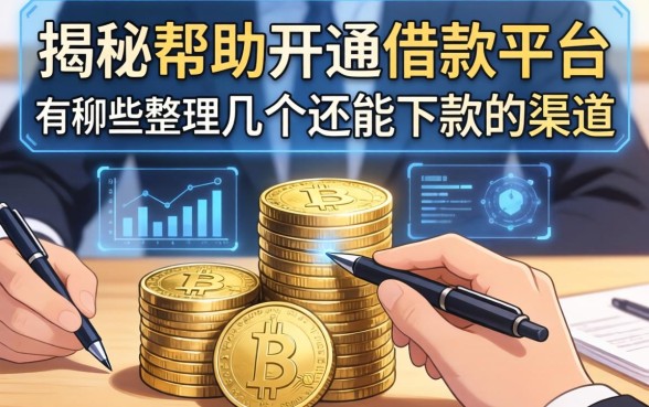 揭秘帮助开通借款平台有哪些，整理了几个还能下款的渠道
