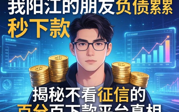 我阳江的朋友负债累累却秒下款，揭秘不看征信的百分百下款平台真相