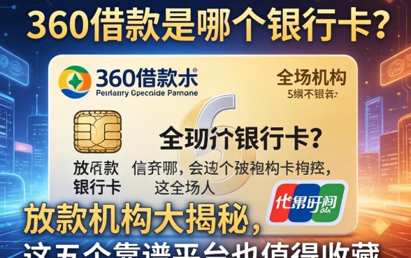 360借款是哪个银行卡？放款机构大揭秘，这五个靠谱平台也值得收藏