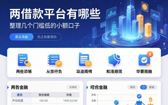 一两百的借款平台有哪些？整理几个门槛低的小额口子