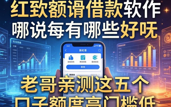 大额的借款软件有哪些好用？老哥亲测这五个口子额度高门槛低