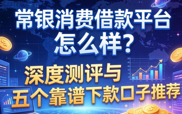 常银消费借款平台怎么样？深度测评与五个靠谱下款口子推荐