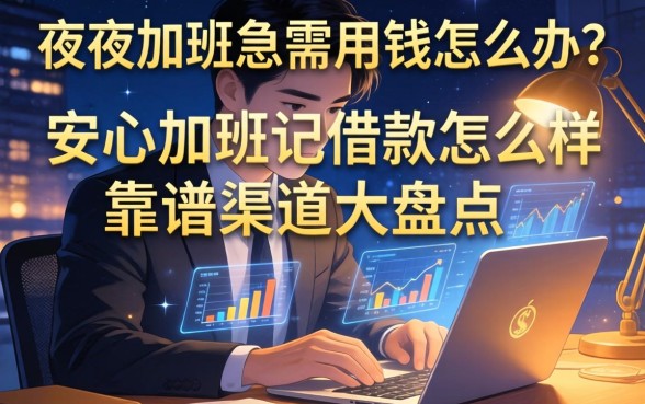 深夜加班急需用钱怎么办?安心加班记借款怎么样?靠谱渠道大盘点