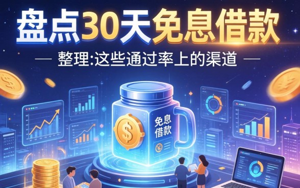 盘点30天免息借款有哪些，整理出这些通过率高的渠道