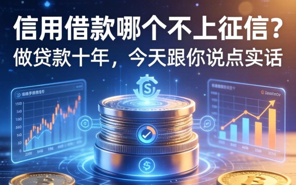 信用借款哪个不上征信？做贷款十年，今天跟你说点实话