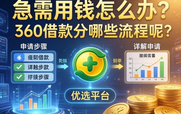 急需用钱怎么办？360借款分哪些流程呢？详解申请步骤与优选平台