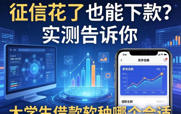 征信花了也能下款？实测告诉你大学生借款软件哪个合适
