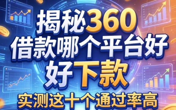 揭秘360借款哪个平台好下款，实测这十个通过率高