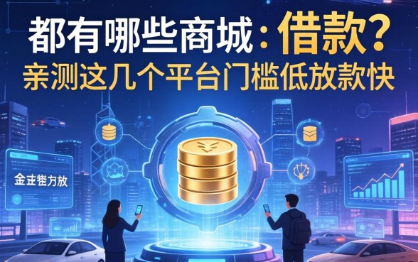 都有哪些商城可以借款?亲测这几个平台门槛低放款快