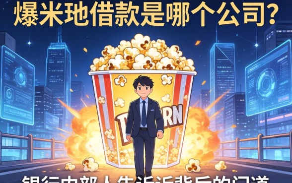 爆米花借款是哪个公司？银行内部人告诉你背后的门道