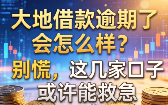 大地借款逾期了会怎么样？别慌，这几家口子或许能救急
