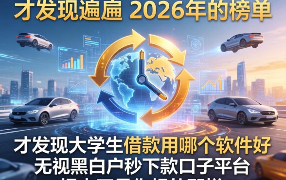 我翻遍了2026年的榜单，才发现大学生借款用哪个软件好，无视黑白户秒下款口子平台根本不是你想的那样