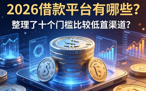 2026借款平台有哪些？整理了十个门槛比较低的渠道