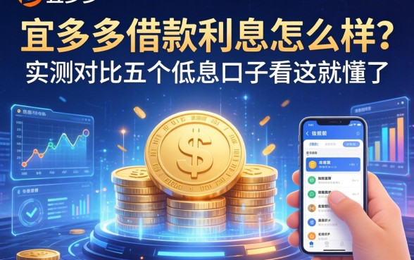 宜多多借款利息怎么样？实测对比五个低息口子看这就懂了