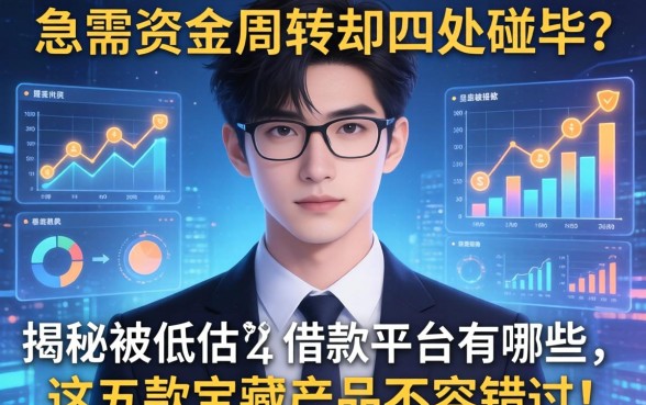 急需资金周转却四处碰壁？揭秘被低估的借款平台有哪些，这五款宝藏产品不容错过！