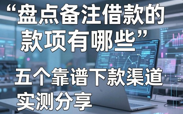 盘点备注借款的款项有哪些,五个靠谱下款渠道实测分享