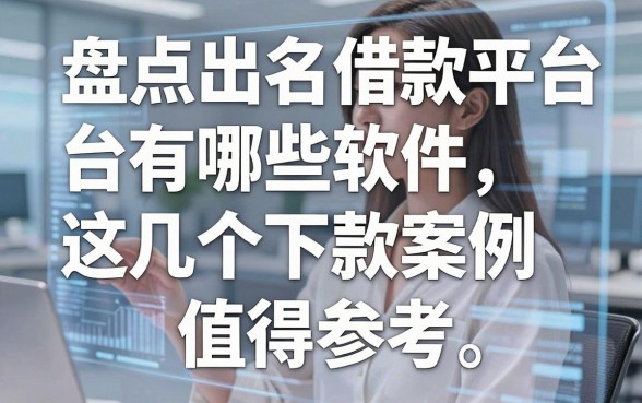 盘点出名借款平台有哪些软件,这几个下款案例值得参考