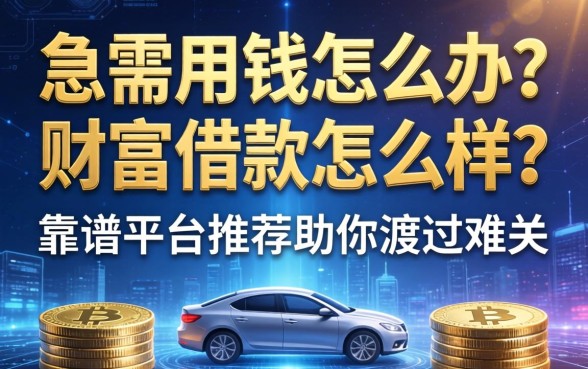 急需用钱怎么办？财富借款怎么样？靠谱平台推荐助你渡过难关