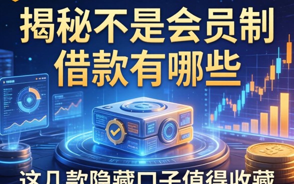 揭秘不是会员制的借款有哪些，这几款隐藏口子值得收藏