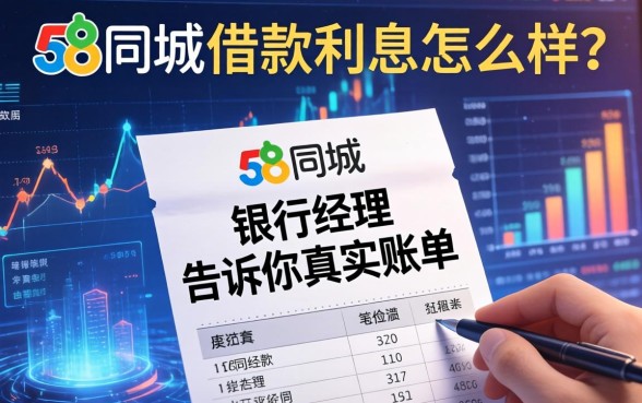 58同城借款利息怎么样？银行经理告诉你真实账单