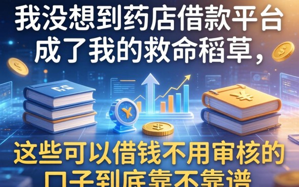 我没想到药店借款平台成了我的救命稻草，这些可以借钱不用审核的口子到底靠不靠谱