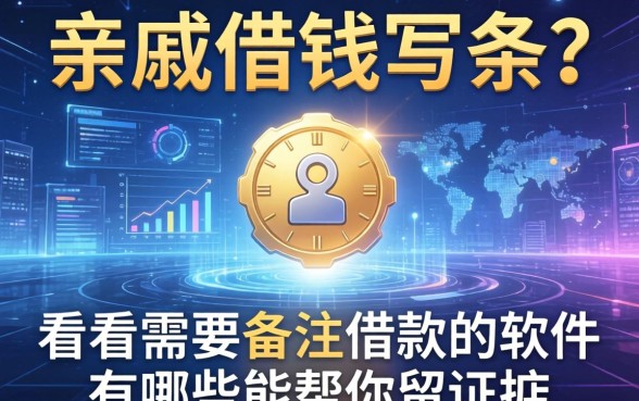 亲戚借钱不写条？看看需要备注借款的软件有哪些能帮你留证据