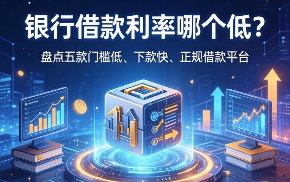 银行借款利率哪个低？盘点五款门槛低、下款快的正规借款平台