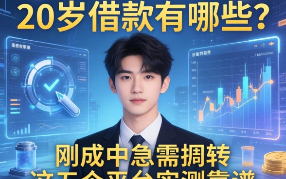 20岁借款有哪些？刚成年急需周转，这五个平台实测靠谱