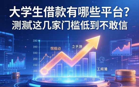 大学生借款有哪些平台？实测这几家门槛低到不敢信
