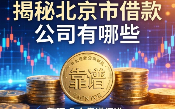 揭秘北京市借款公司有哪些,整理了几个靠谱的渠道