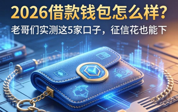 2026借款钱包怎么样？老哥们实测这5家口子，征信花也能下