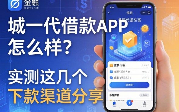 城一代借款app怎么样？实测这几个下款渠道分享