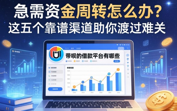 急需资金周转怎么办？带呗的借款平台有哪些？这五个靠谱渠道助你渡过难关