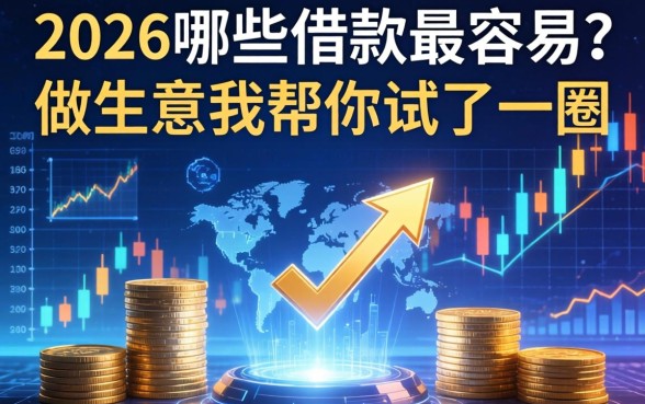 2026哪些借款最容易？做生意的我帮你试了一圈