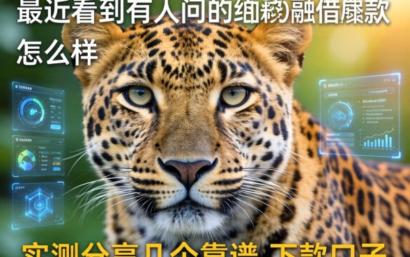 最近看到有人问豹子融借款怎么样,实测分享几个靠谱的下款口子