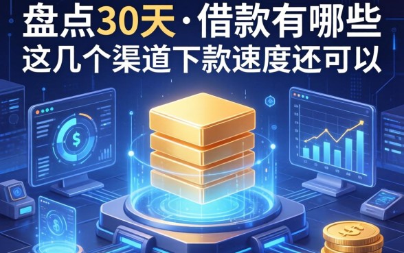 盘点30天的借款有哪些,这几个渠道下款速度还可以