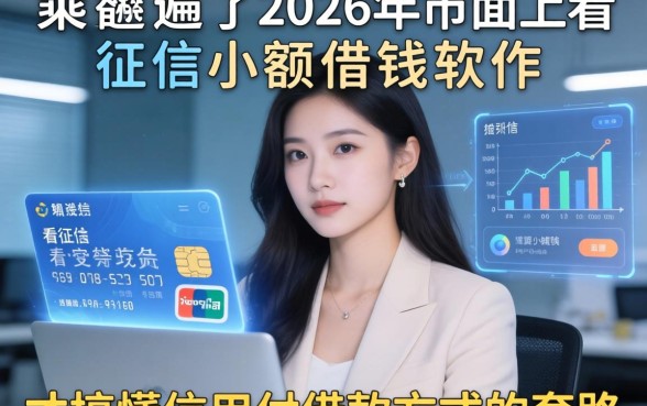 我翻遍了2026年市面上不看征信小额借钱的软件，才搞懂信用付借款方式的套路