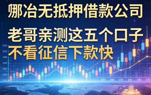 大冶无抵押借款公司有哪些？老哥亲测这五个口子不看征信下款快