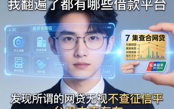 我翻遍了都有哪些借款的平台,发现所谓的网贷无视不查征信平台根本不存在