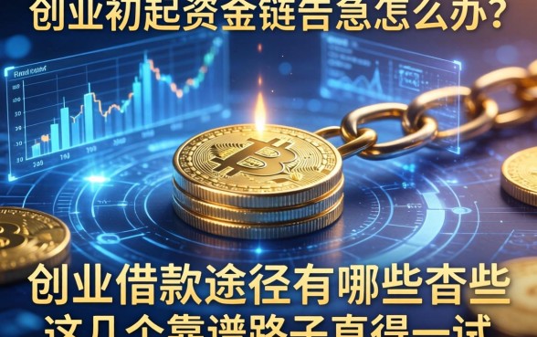 创业初期资金链告急怎么办？创业借款途径有哪些？这几个靠谱路子值得一试