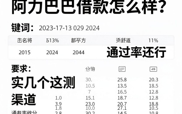 阿力巴巴借款怎么样?实测这几个渠道通过率还行