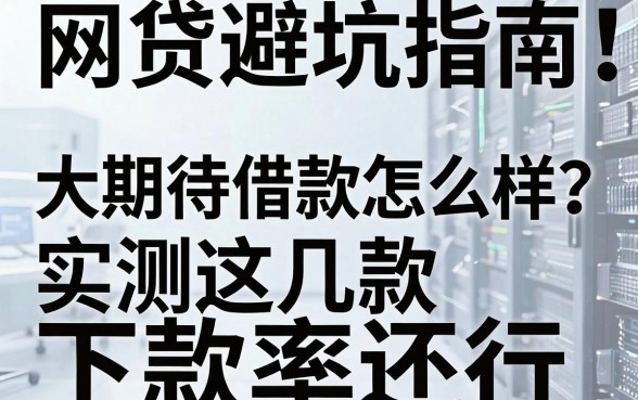 网贷避坑指南:大期待借款怎么样?实测这几款下款率还行