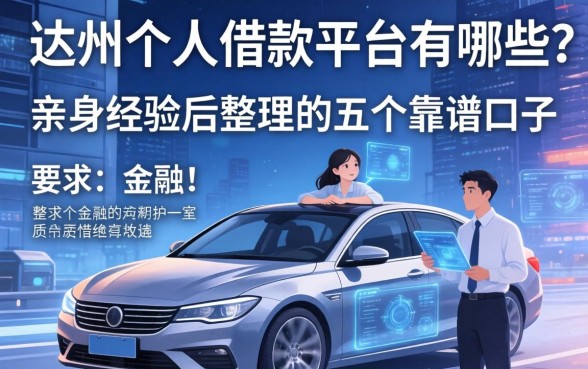 达州个人借款平台有哪些?亲身经历后整理的五个靠谱口子
